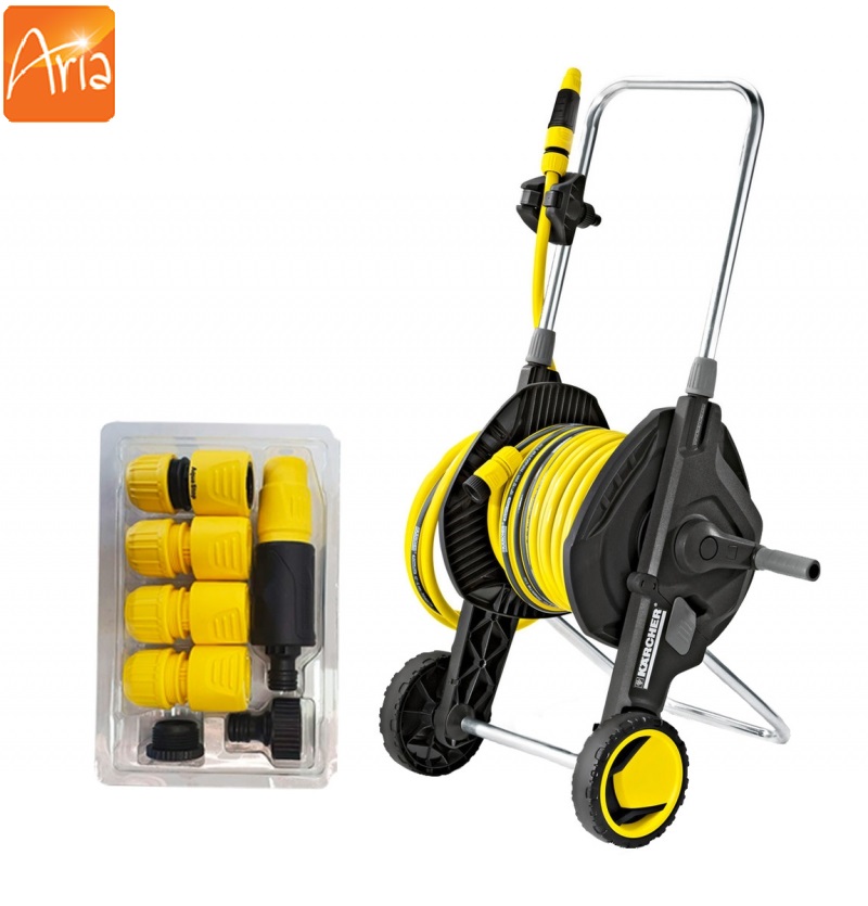 شلنگ جمع کن به همراه شلنگ کارچر