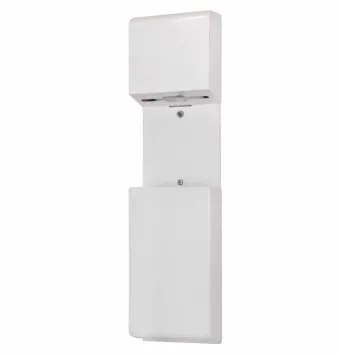 پکیج مخزن دستمال و سطل زباله روکار J4(سفید)